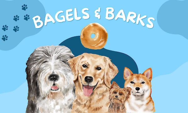 Read More about the featured event: Bagels and Barks