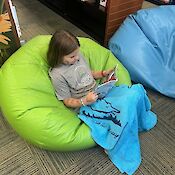 A larger version of: Child Reads
