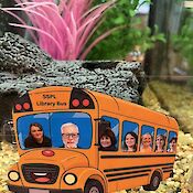 A larger version of: Librarians in a school bus
