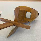 The original VR headset: a wooden stereoscope.